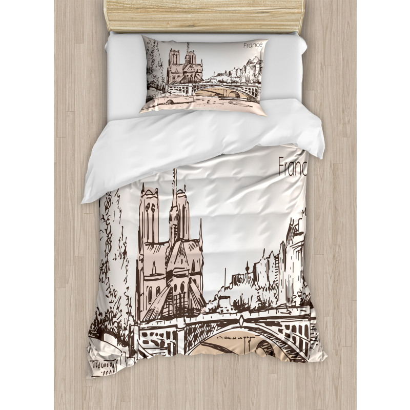 Art Cityscape Duvet Cover Set