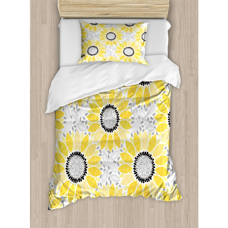 Sun Flower Nature Art Duvet Cover Set