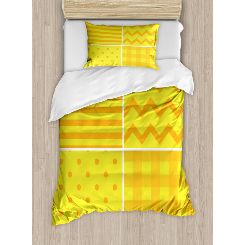 Retro Patterns Zigzag Duvet Cover Set