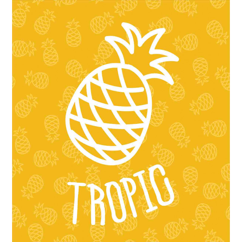 Exotic Pineapple Summer Duvet Cover Set