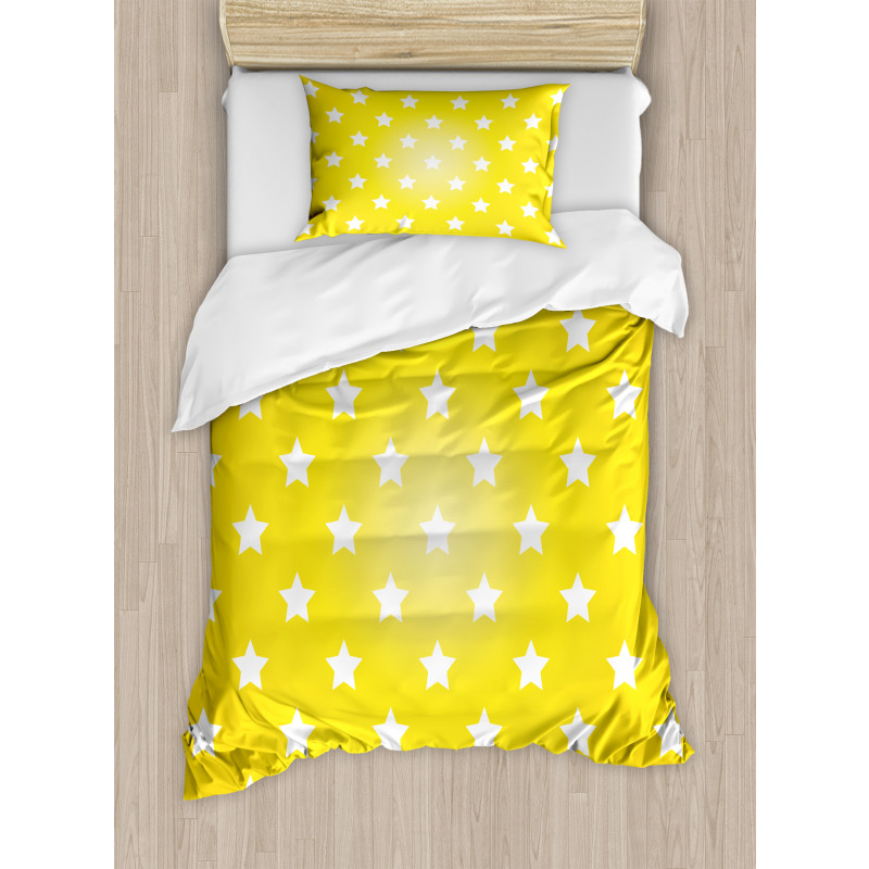 Vibrant Stars Fun Retro Duvet Cover Set