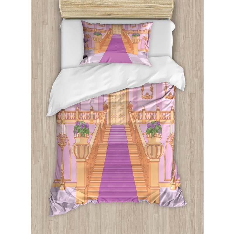 Palace Cartoon Interior Art Duvet Cover Set