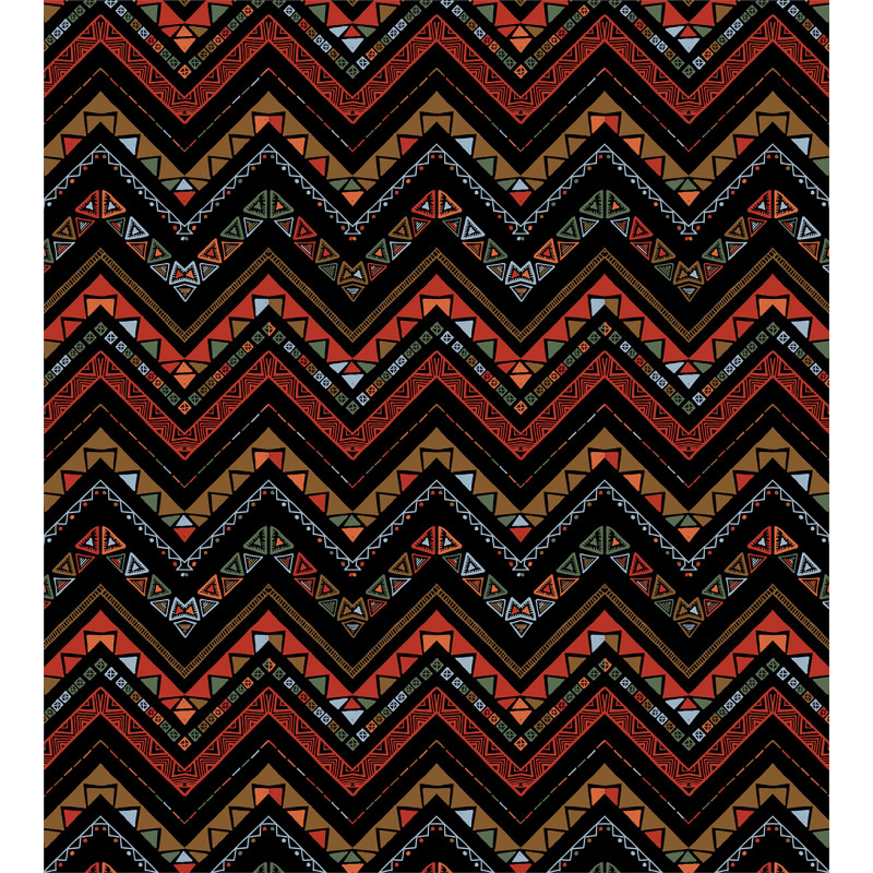 Ethnical Zigzag Chevron Art Duvet Cover Set