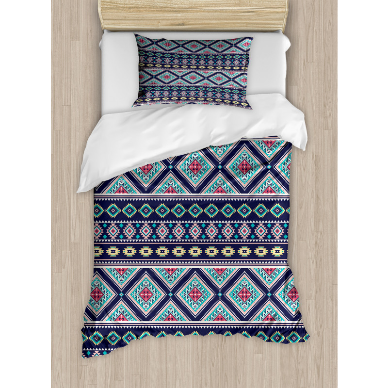 Folkloric Geometrical Art Duvet Cover Set