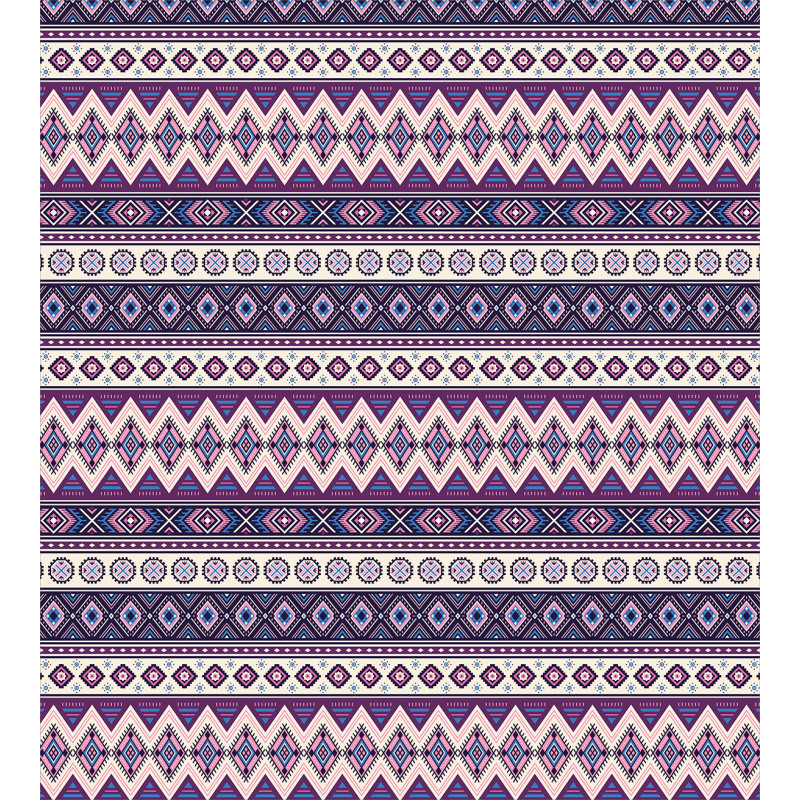 Purple Art Tribal Triangles Duvet Cover Set