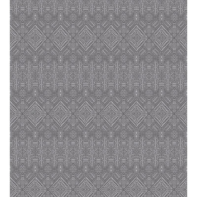 Symmetric Greyscale Motifs Duvet Cover Set