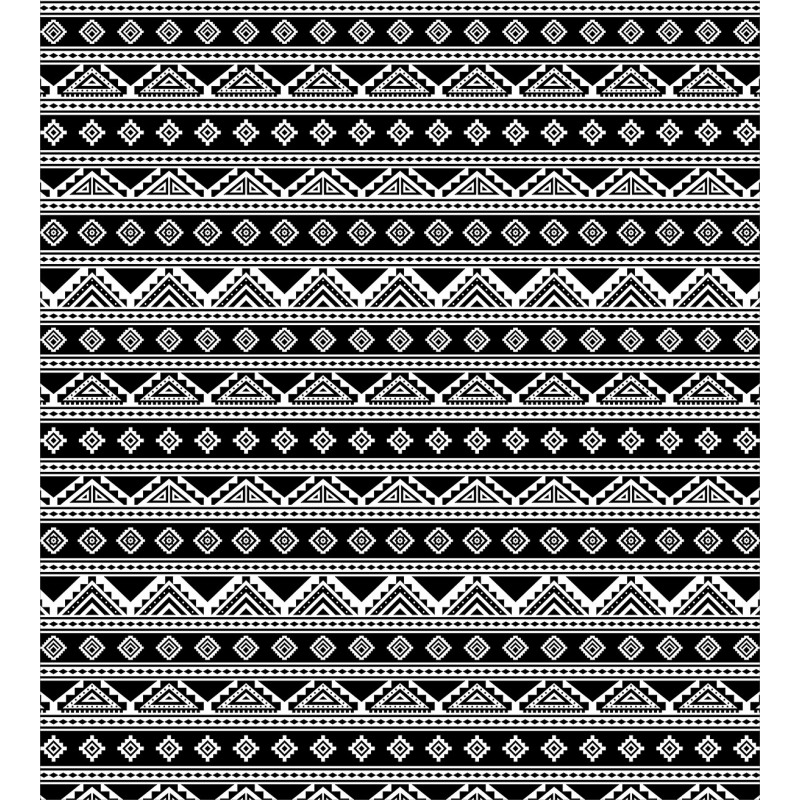 Monochrome Aboriginal Motifs Duvet Cover Set