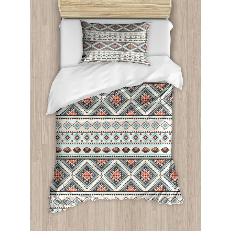 Retro Style Native Ornaments Duvet Cover Set