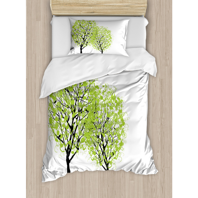 Warm Season Tree Duvet Cover Set