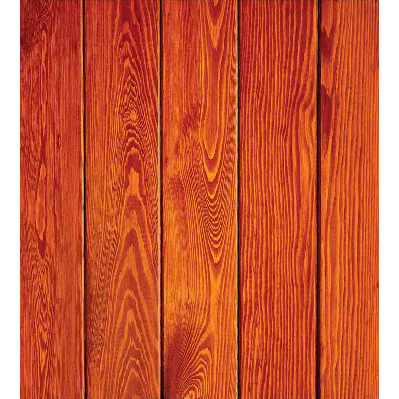 Wood Timber Floor Orange Duvet Cover Set
