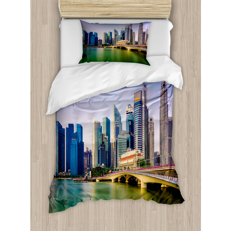 Cityscape Picturesque Duvet Cover Set