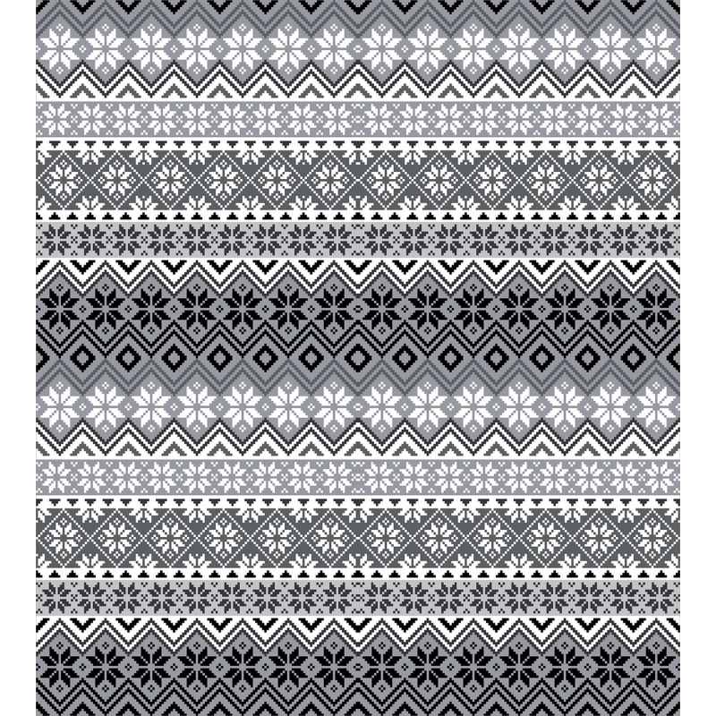 Nordic Snowflake Pattern Duvet Cover Set