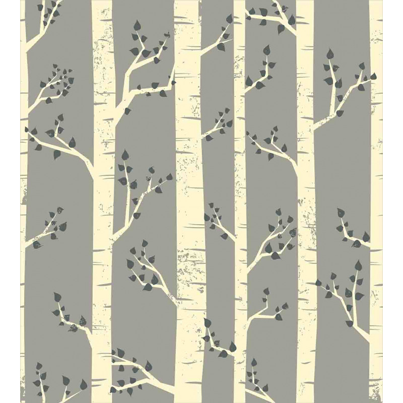 Birch Trees Nature Boho Duvet Cover Set