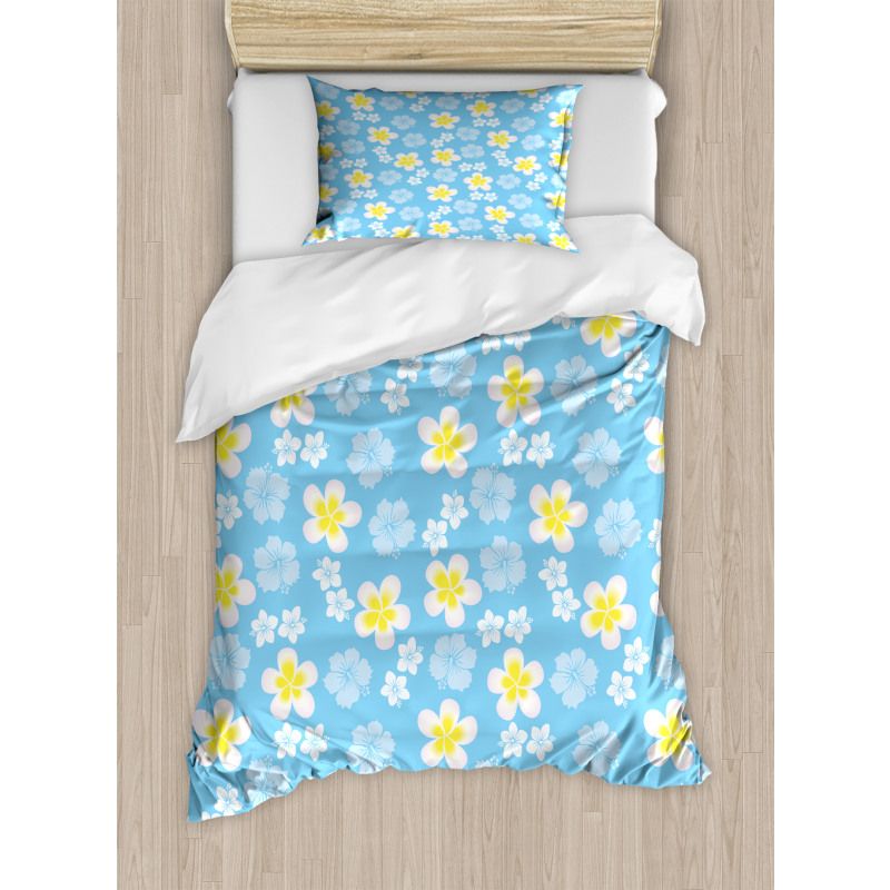 Freshening Soft Tone Flowers Duvet Cover Set