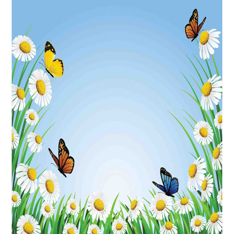 Daisy with Butterflies Duvet Cover Set