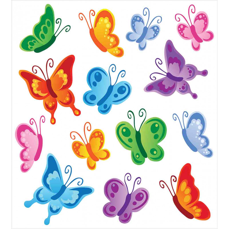 Colorful Ornate Wings Duvet Cover Set