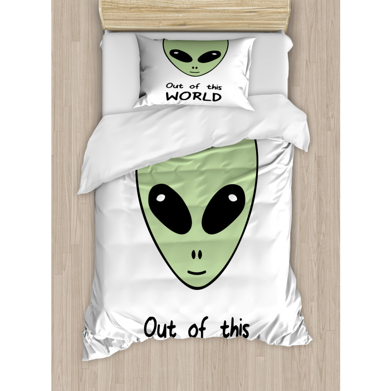 Out of This World UFO Being Duvet Cover Set