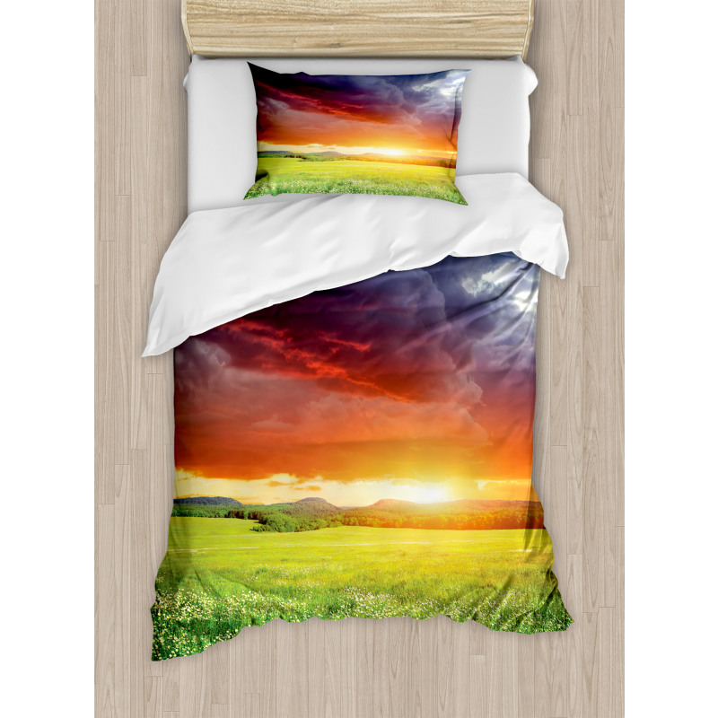 Sunset Modern View Duvet Cover Set