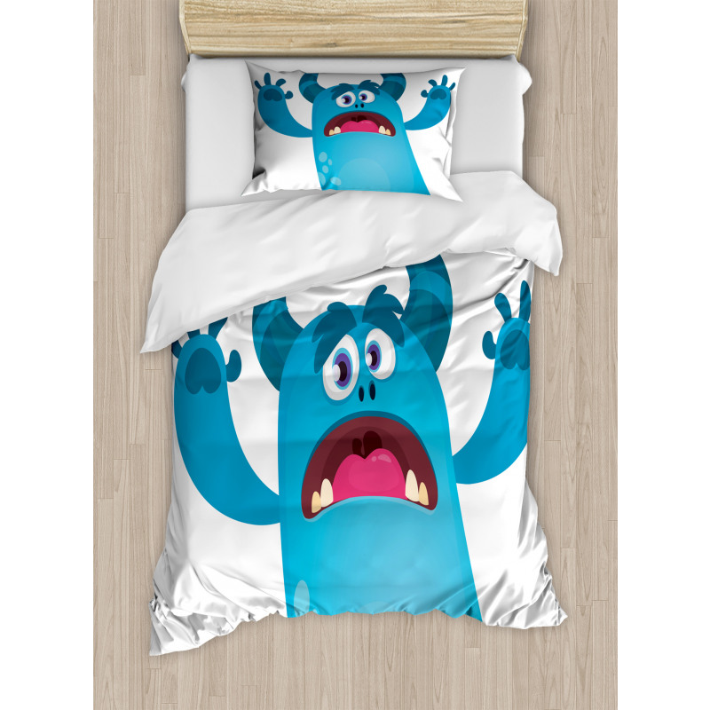 Roaring Monstrous Character Duvet Cover Set