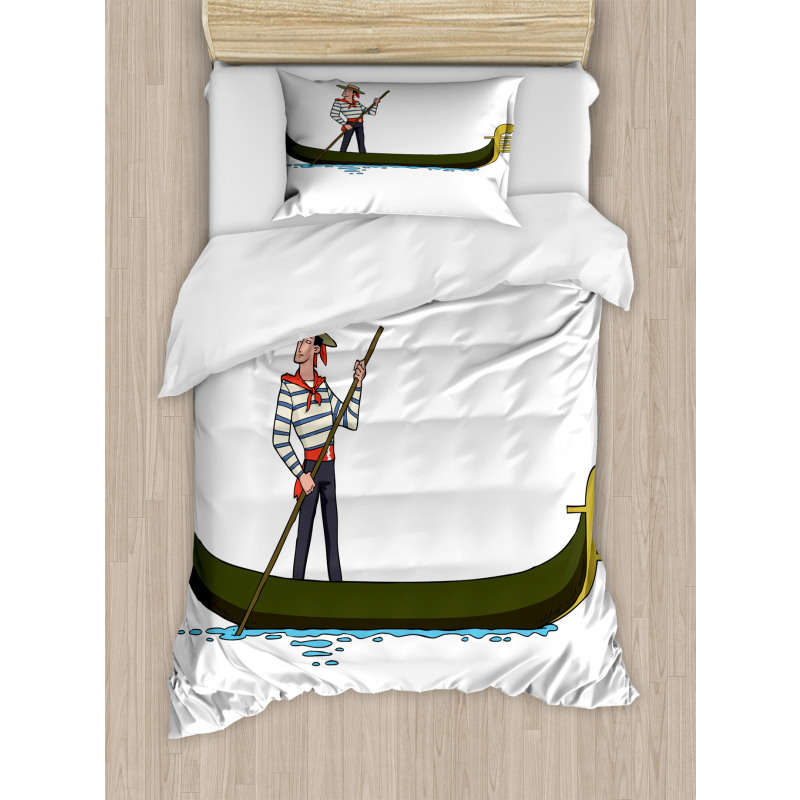 Gondola in Venice Love Duvet Cover Set