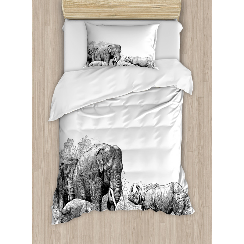 Elephants Duvet Cover Set