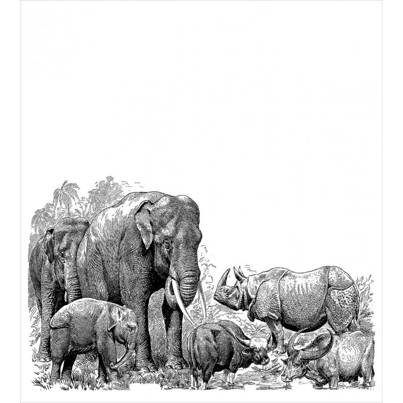 Elephants Duvet Cover Set