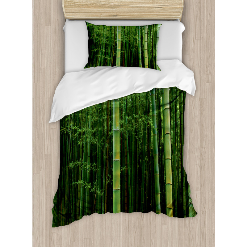 Exotic Bamboo Tree Forest Duvet Cover Set