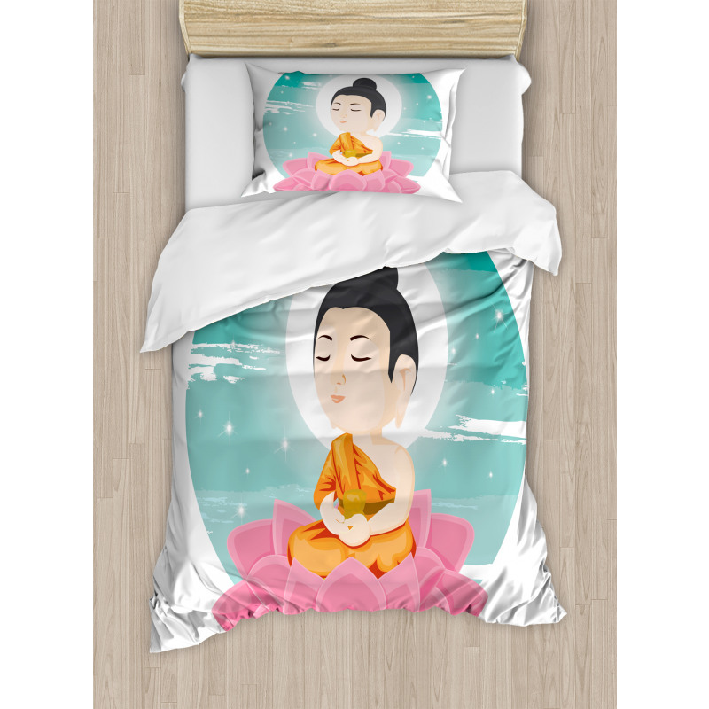 Meditation Lotus Art Duvet Cover Set