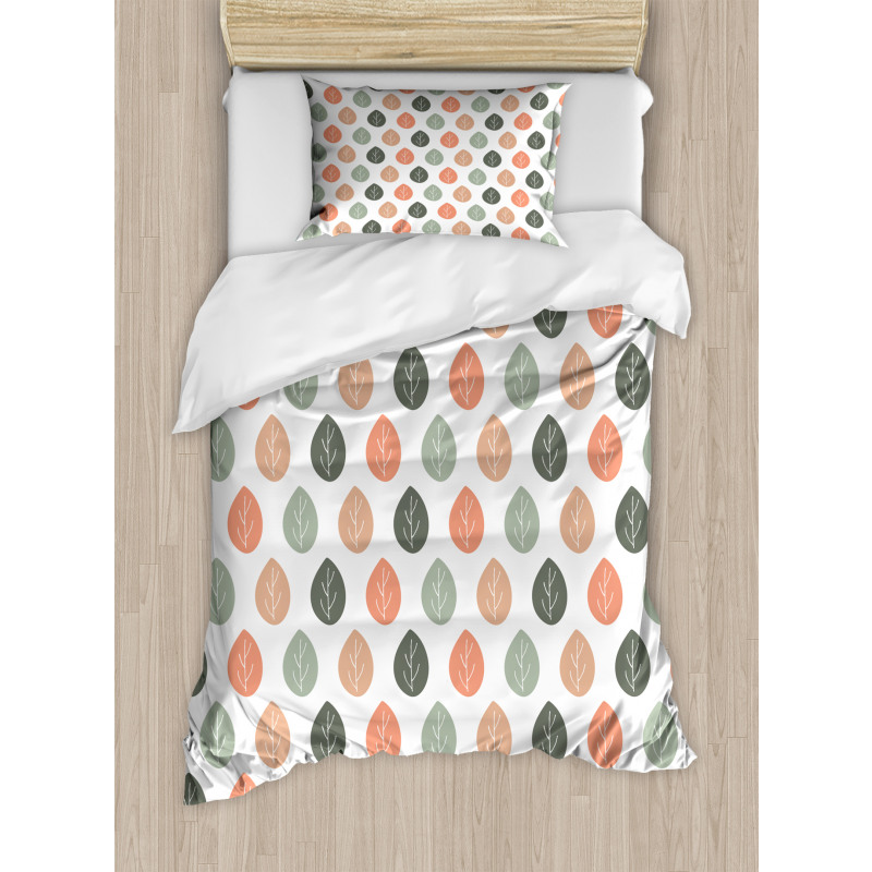 Rhythmic Autumnal Leaves Duvet Cover Set