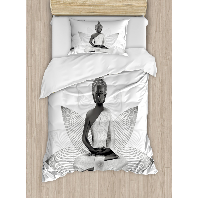 Lotus Far Eastern Style Duvet Cover Set