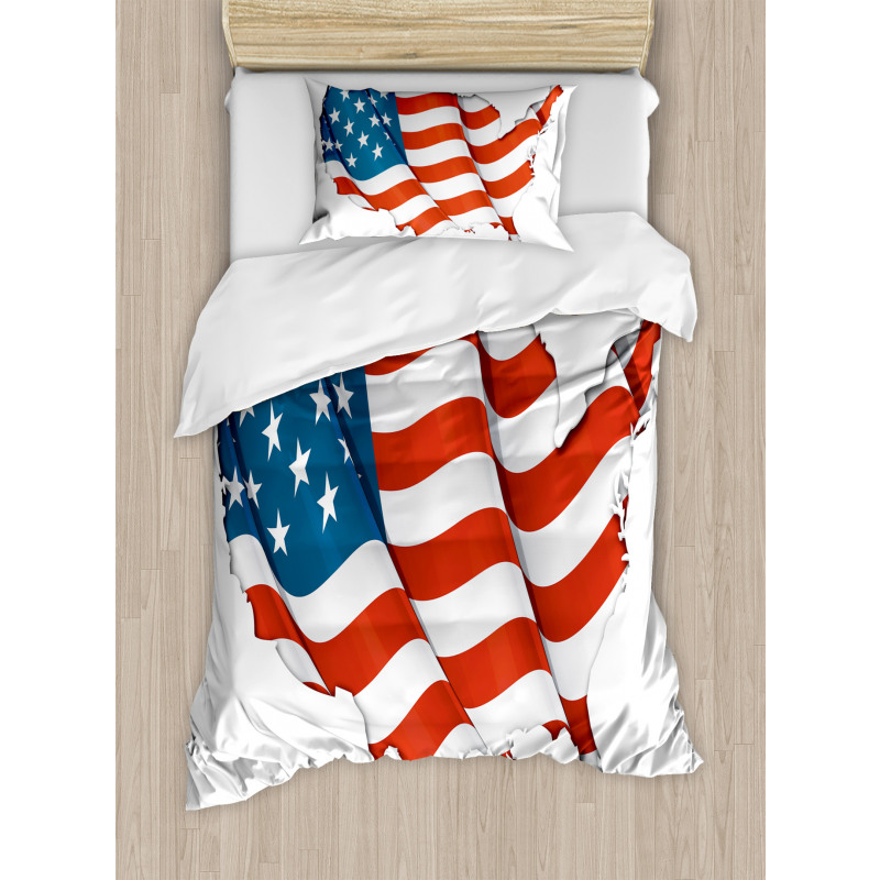 United States Flag Duvet Cover Set