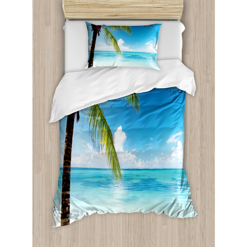 Exotic Beach Shoreline Duvet Cover Set