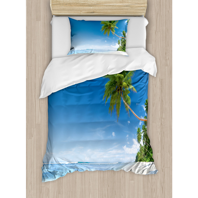 Ocean Summer Palms Duvet Cover Set