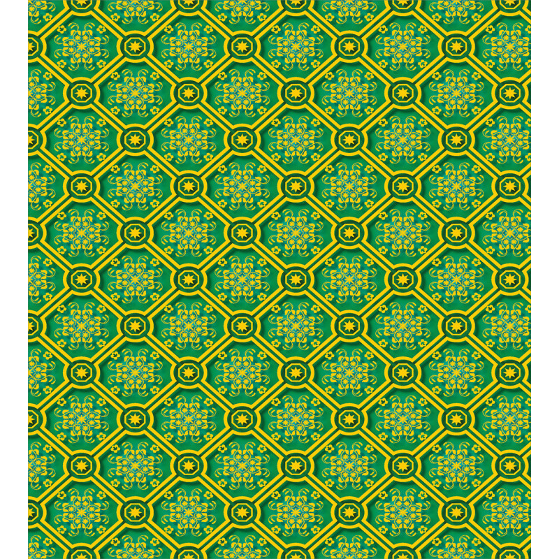 Bicolour Ornamental Motifs Duvet Cover Set