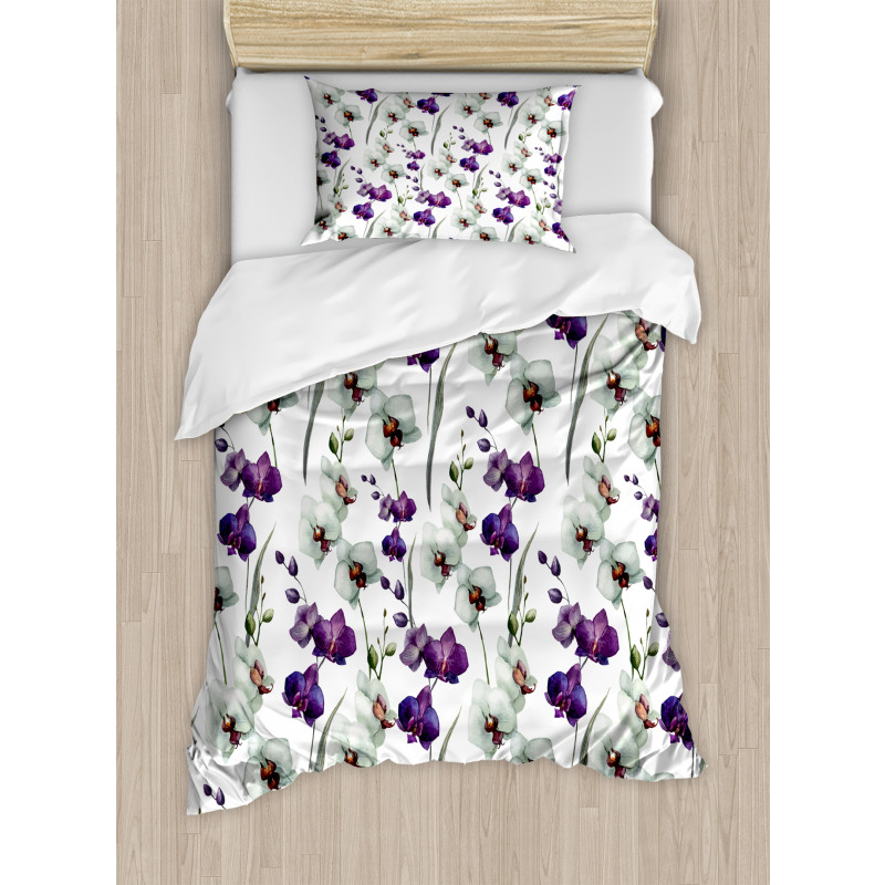 Wild Orchid Bloom Duvet Cover Set