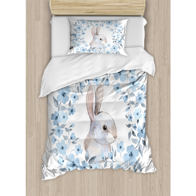 Rabbit Portrait Duvet Cover Set