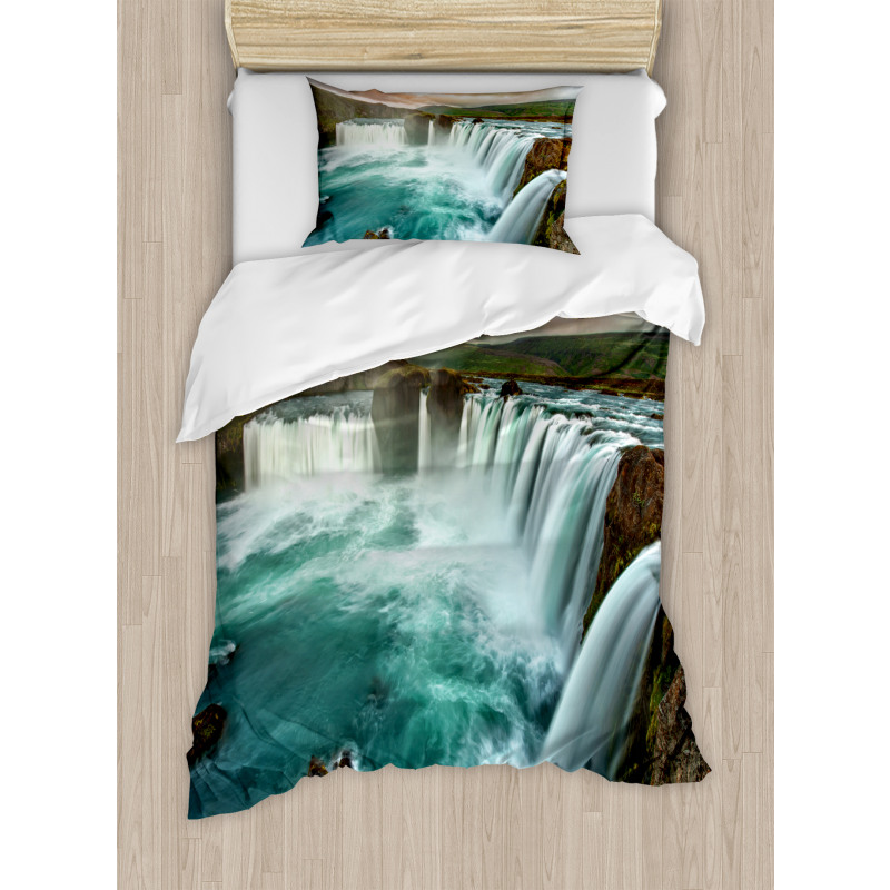 Wild Nature Waterfall Duvet Cover Set