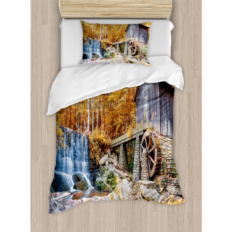 Historic Mill Autumn Duvet Cover Set