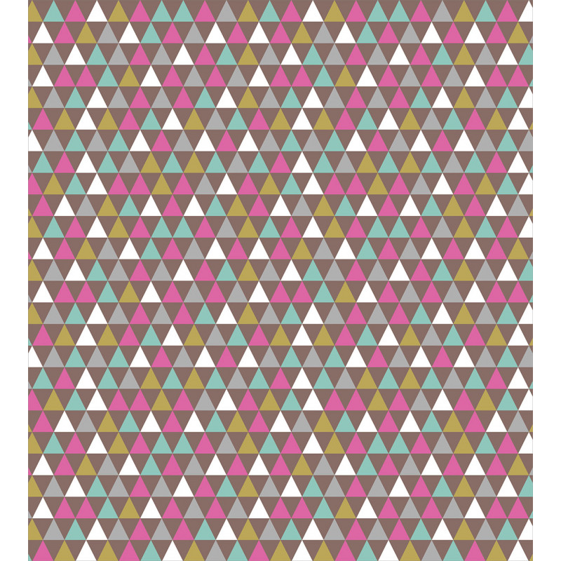 Colorful Vintage Triangles Duvet Cover Set