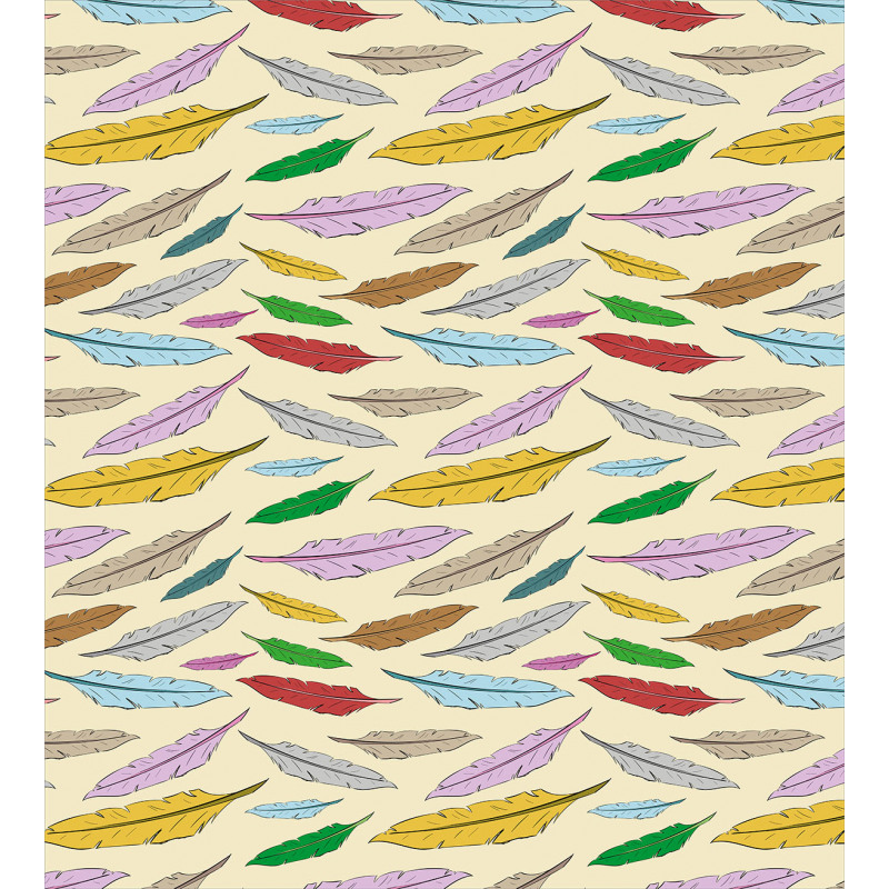 Bohemian Feathers Pattern Duvet Cover Set