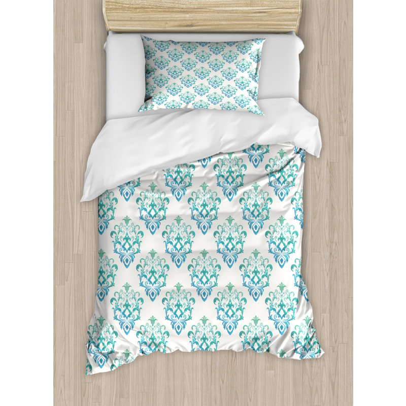 Damask Inspired Pattern Duvet Cover Set