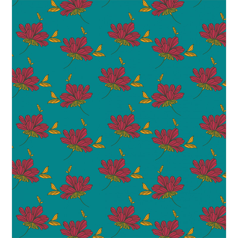 Autumn Flower Leaves Art Duvet Cover Set