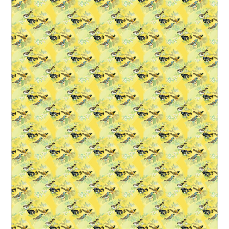 Tiny Birds on Branches Duvet Cover Set