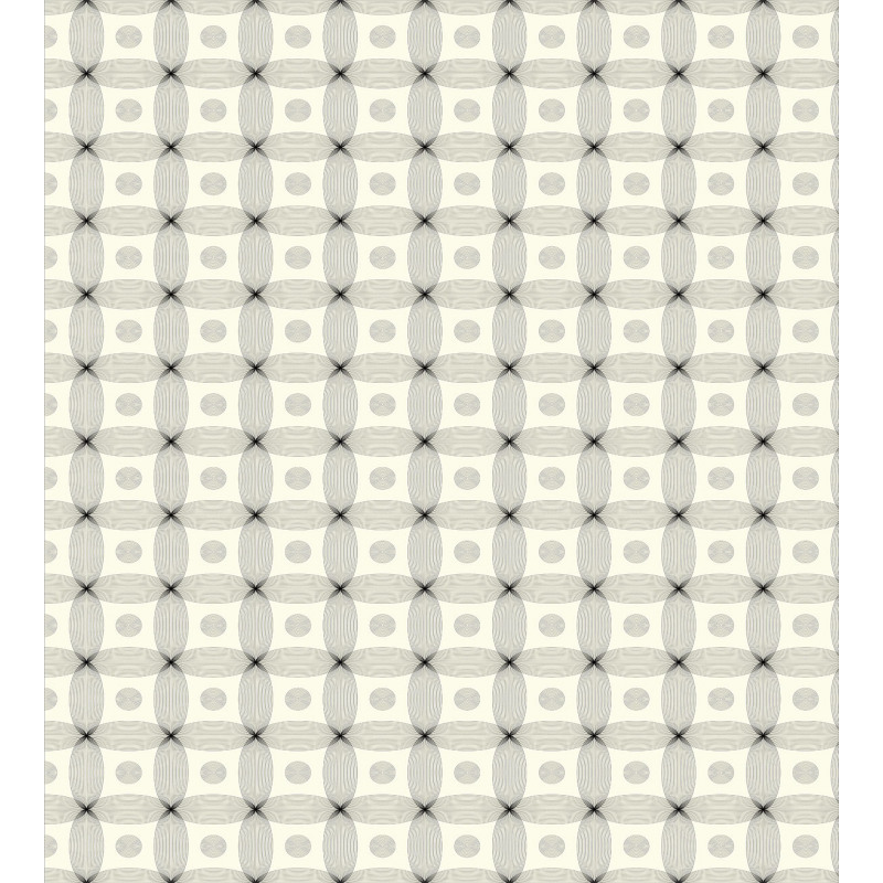 Thin Line Art Modern Grid Duvet Cover Set