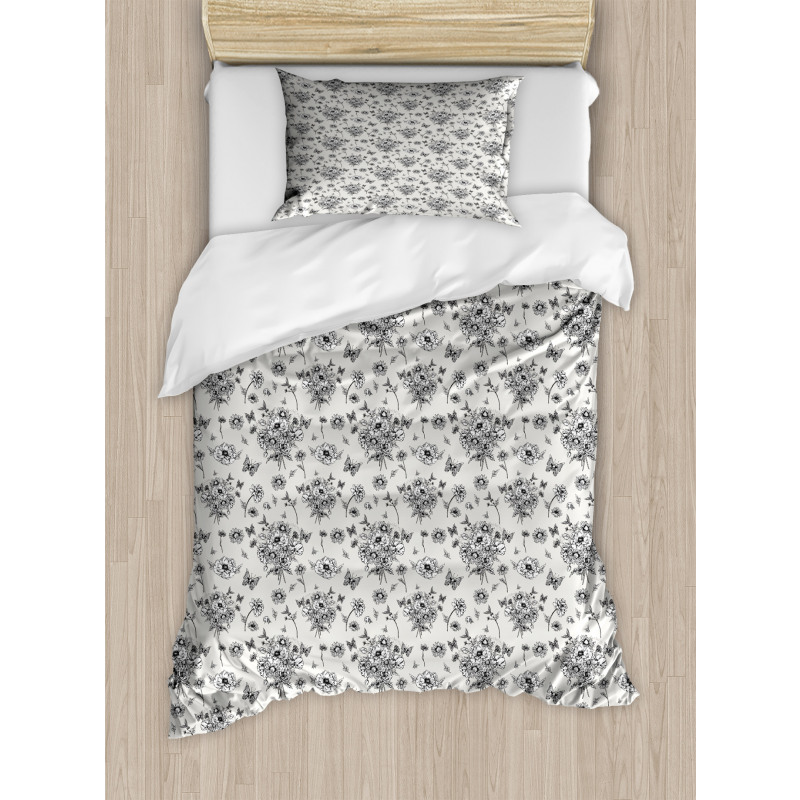 Romantic Wild Bouquet Duvet Cover Set