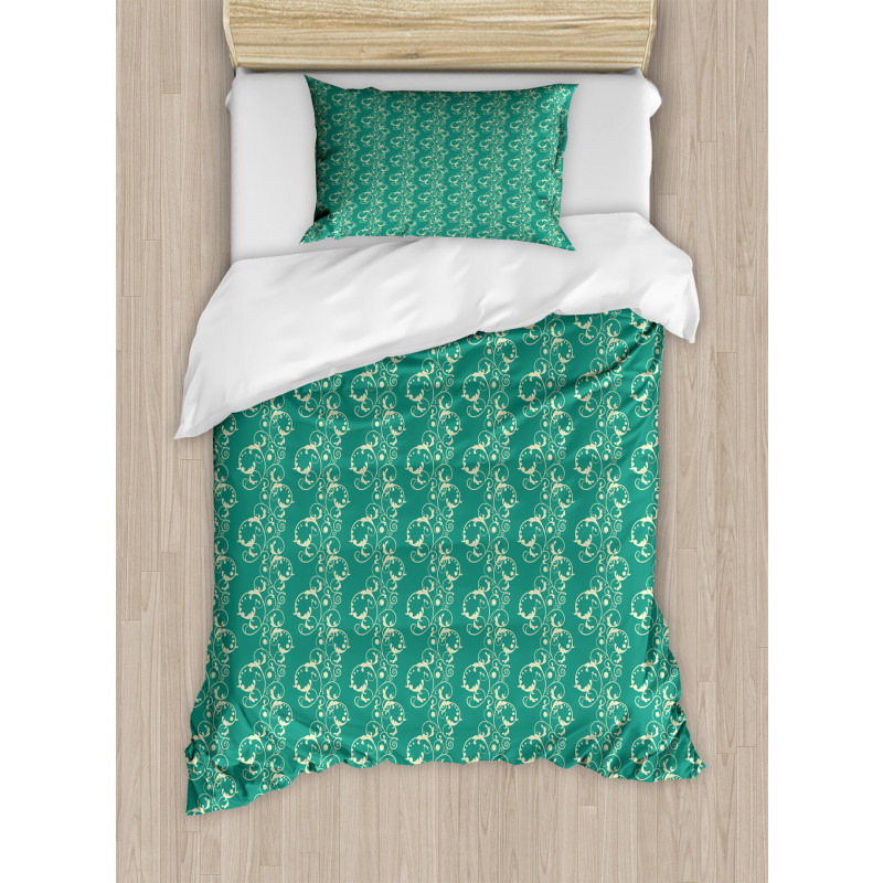 Shapes in Damask Pattern Duvet Cover Set