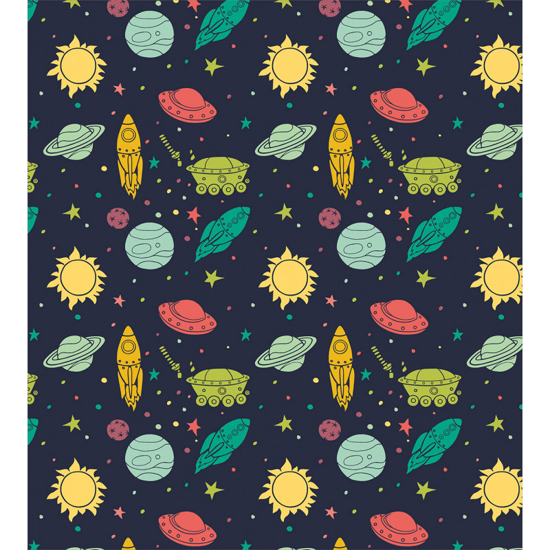 Galaxy Themed Image Art Duvet Cover Set