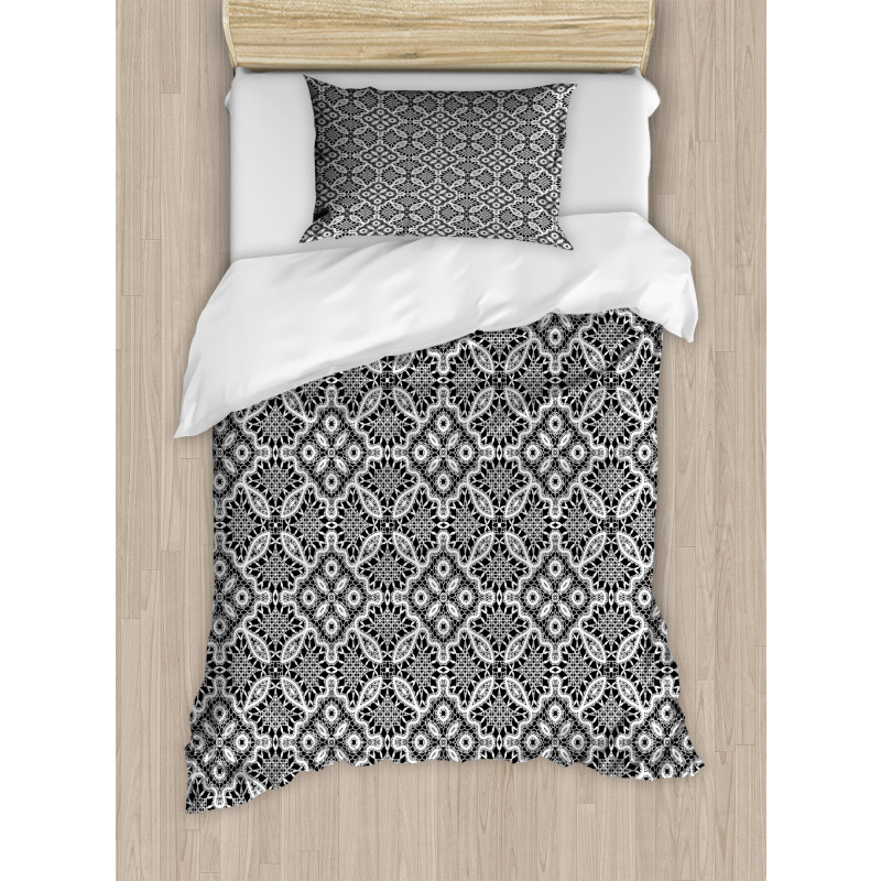 Lace Style Illustration Duvet Cover Set