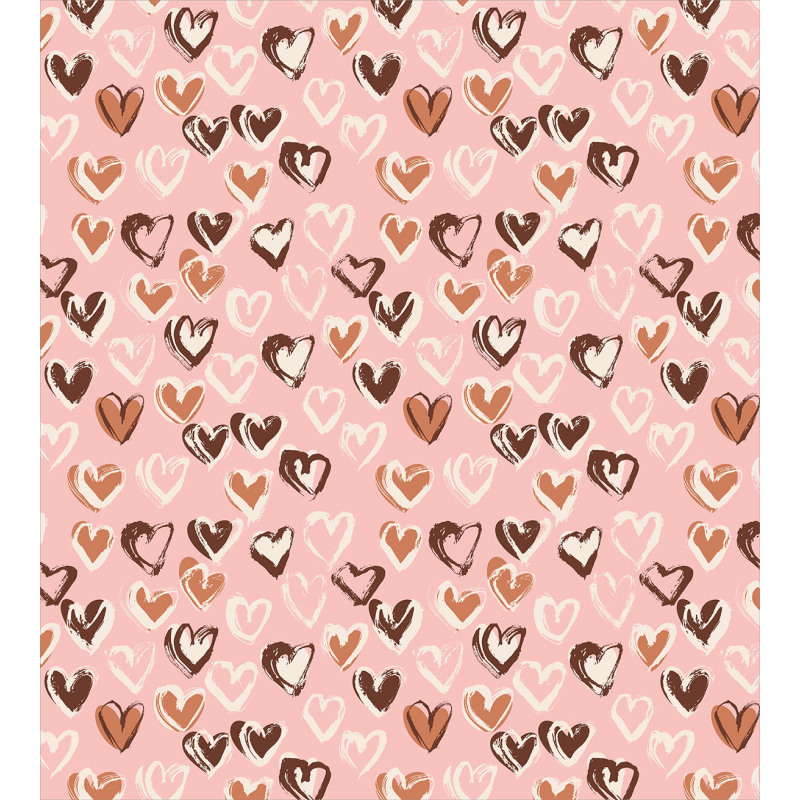 Soft Grunge Hearts Duvet Cover Set