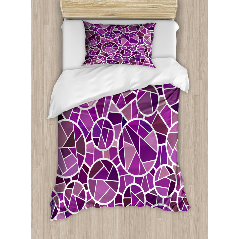 Purple Color Palette Motif Duvet Cover Set